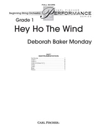 Hey Ho, the Wind Orchestra Scores/Parts sheet music cover